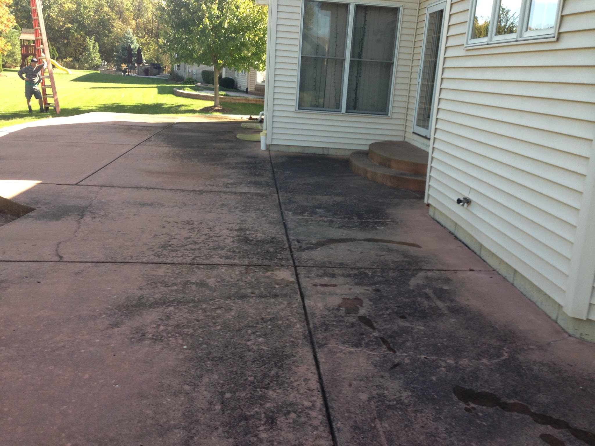 Concrete Pressure Washing Chicago Before